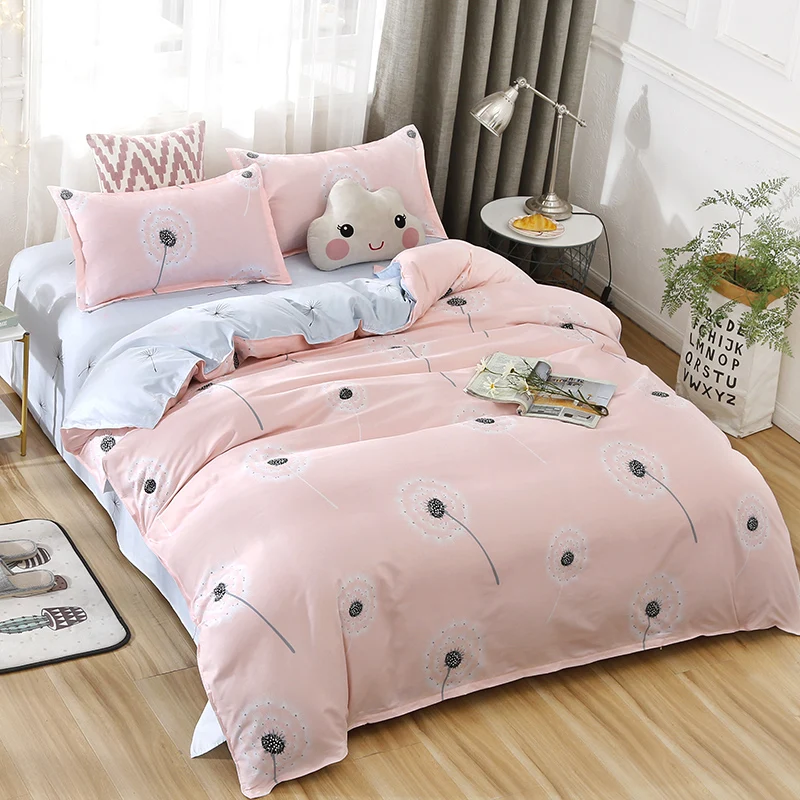 

Style Bedding a Family-Style Single Dormitory Quilt Bed Sheet Quilt Cover Sheets Three-Piece Set