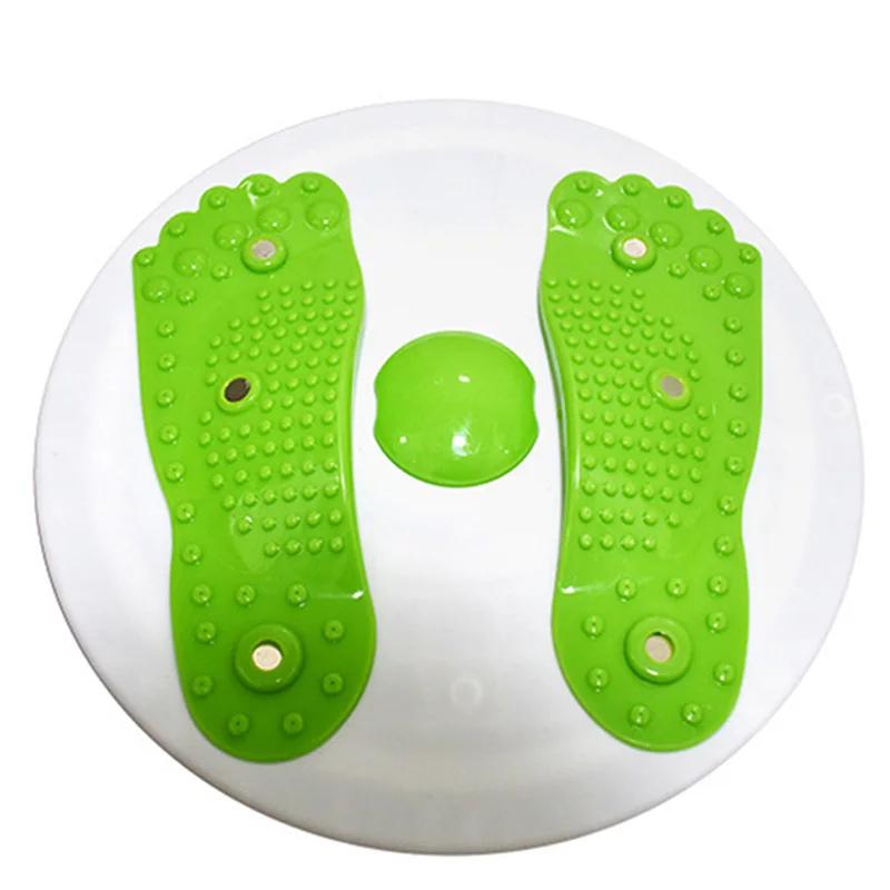 

Twisting Waist Disc Fitness Twister Figure Trimmer Magnet Balance Rotating Board for Foot Ankle Body (Green)