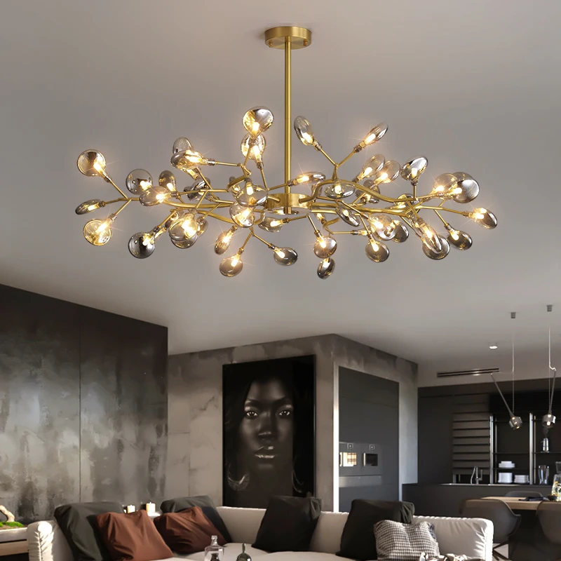 Decoration Firefly Chandelier Lighting  Modern Branch Light Fixture Vintage living Roomm/Dinning Room Hanging  Lamp Suspension