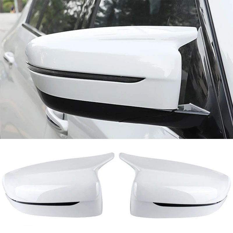 ABS Rearview Mirrors Cover Cap For BMW G30 G38 G11 G12 2017-2020 Black White 