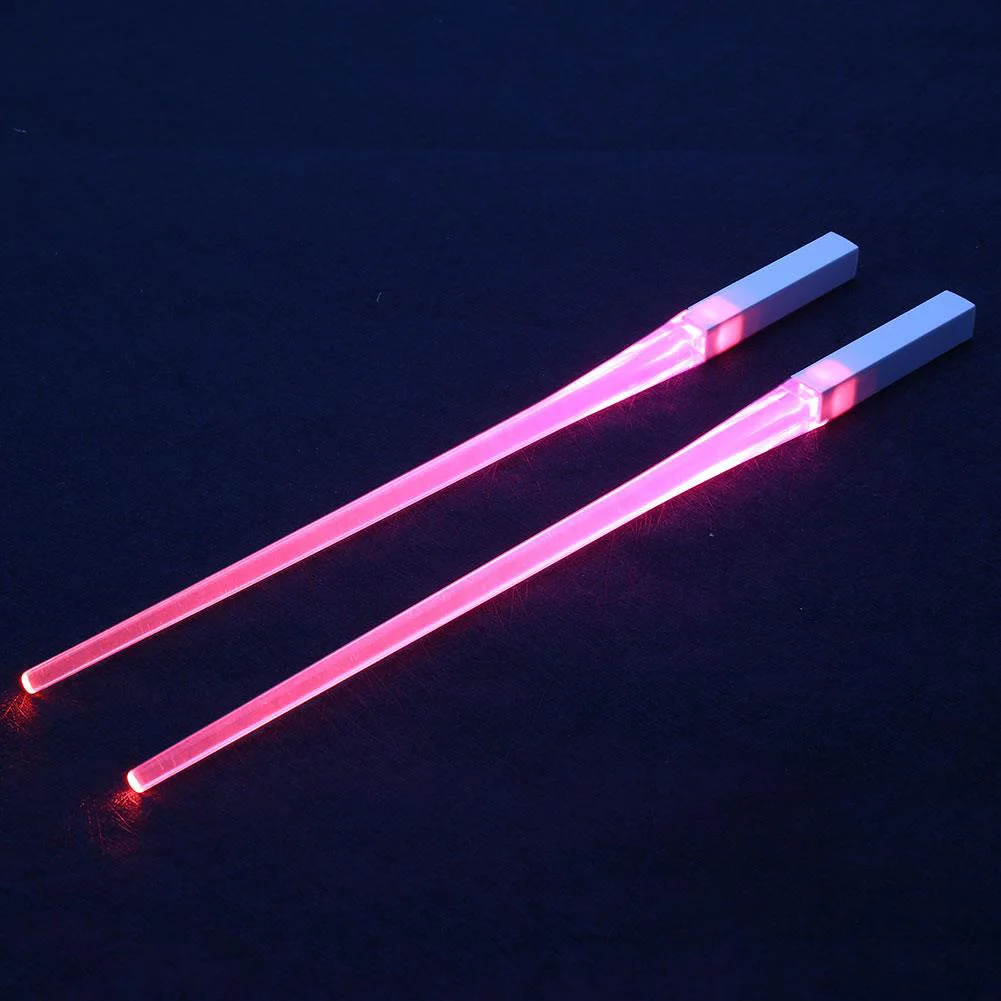 2pcs/Pair Luminous Chopsticks 8 Color Tools Accessories Party Kitchen Supplies Light LED Home Dinning Cutlery Cookware