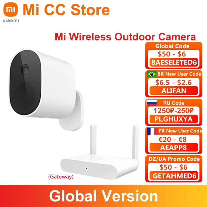 Оригинальная беспроводная наружная IP-камера Xiaomi Mi с аккумулятором 5700 мАч 1080p