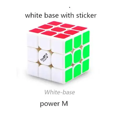 QiYi 3*3*3 Valk3 power M Магнитный Профессиональный скоростной Магический кубик Valk 3 Забавный Магический кубик Игрушка развивающая игрушка для детей подарок - Цвет: Power M White