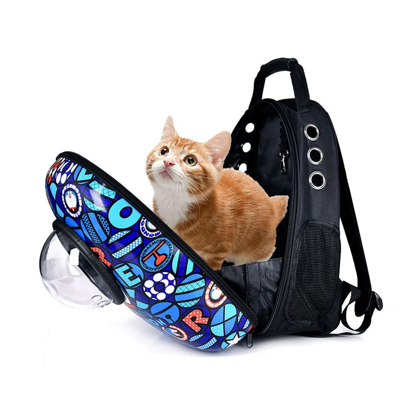 Pet Cat Backpack Space Capsule Carrying for Cats Puppy Small Dog