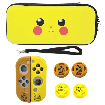 

Carrying Storage Bag Cover Case for Nintend Switch NS Console with Silicone Case Joystick Grips Cap for Joy Con Game Accessories