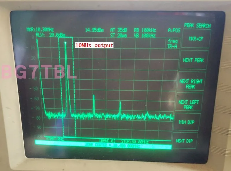   OCXO-10M-HARM 10 mhz   ߻ sinewave by bg7tbl