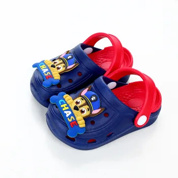 

2020 New Summer Paw patrol Children's Cartoon Chase Skye Figure Characters Shoes Boys And Girls Baby Slippers Gift Fit2-5y