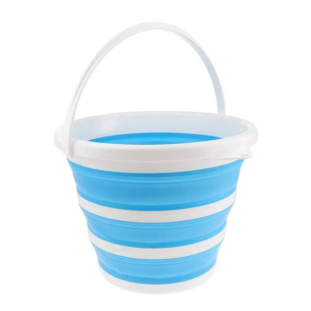 

1.5L 5L 10L Folding Water Bucket Upgrade with Reinforce Ring Camping Kitchen Fishing Live Fish Barrels Collapsible Bucket