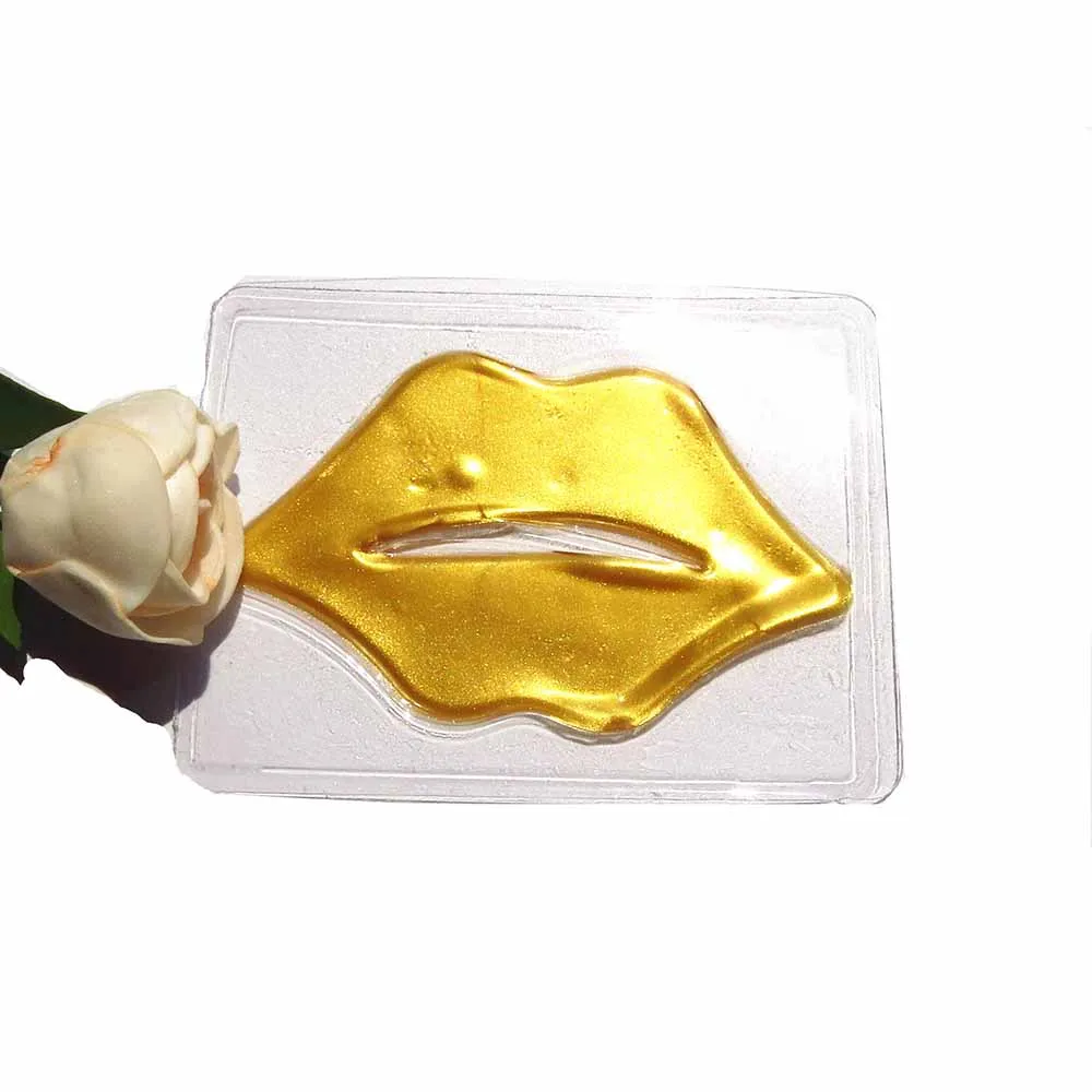 Профессиональный Hydraterende полный Lippen Cosmetica Verwijderen Доде Huid губ забота, отшелушивание коллаген для губ маска-скраб уход - Цвет: Gold-6PCS