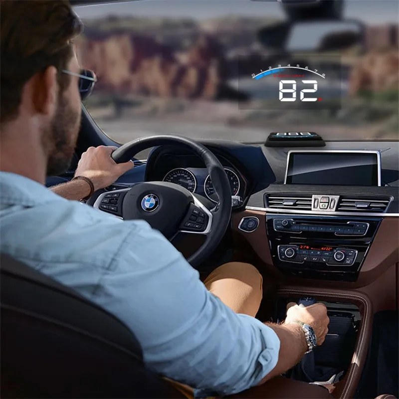 M6 HUD Дисплей автомобильный-Стайлинг Hud Дисплей превышение скорости Предупреждение лобовое стекло проектор сигнализация автомобильные аксессуары