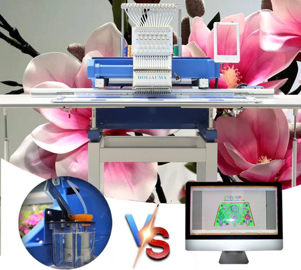 1 head 15 color cheap embroidery machine price high speed computerized