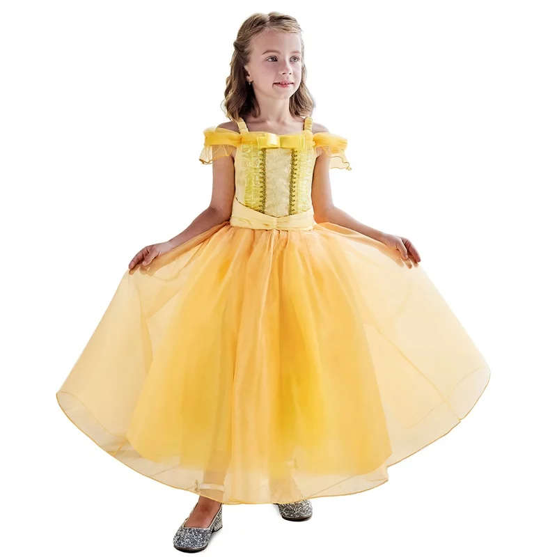 Платье принцессы Спящей красавицы для девочек; маскарадный костюм на Хэллоуин; нарядная детская праздничная одежда; платье на день рождения для девочек-подростков - Цвет: 4