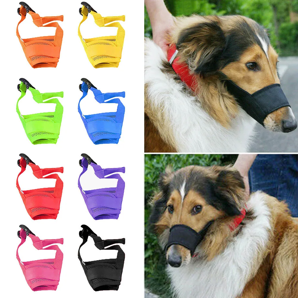 Pet Dog Mouth Muzzle Mask Anti Bark Biting Chew Dogs Muzzles Training Respirator for Dogs