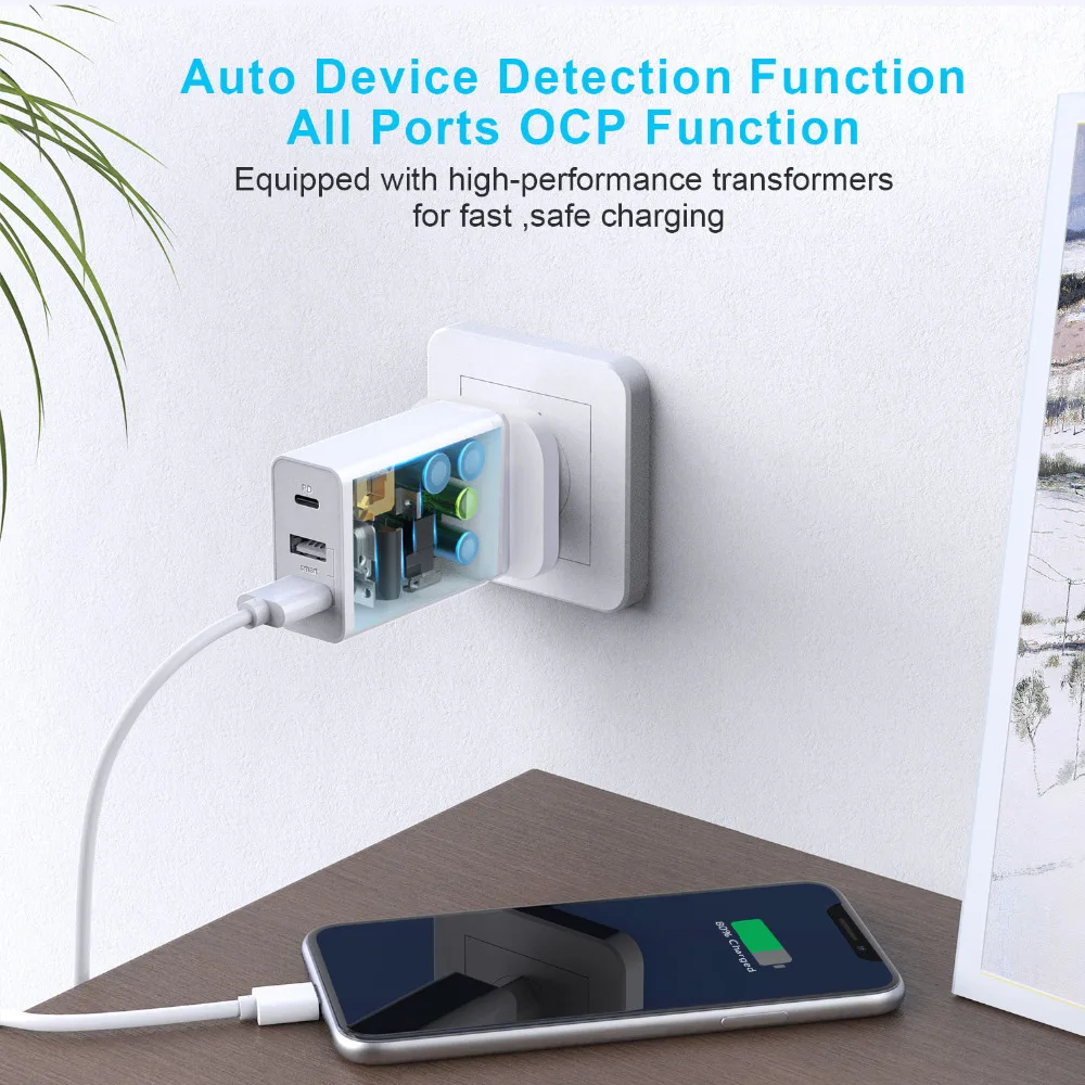 TeckNet 18 Вт USB PD зарядное устройство, адаптер, быстрая зарядка, настенное зарядное устройство, портативное зарядное устройство для iPhone, samsung, Galaxy Note 10