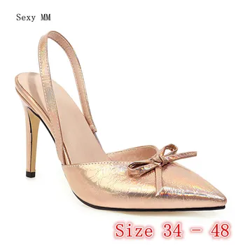 

Women Sandals High Heel Shoes Slingback Woman High Heels Ladies Gladiator Sandals Pumps Plus Size 34 -40 41 42 43 44 45 46 47 48