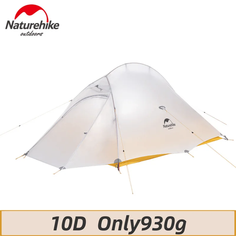 Палатка Naturehike Upgrade 10D туристическая Ультралегкая нейлон силикон облако вверх 2 на