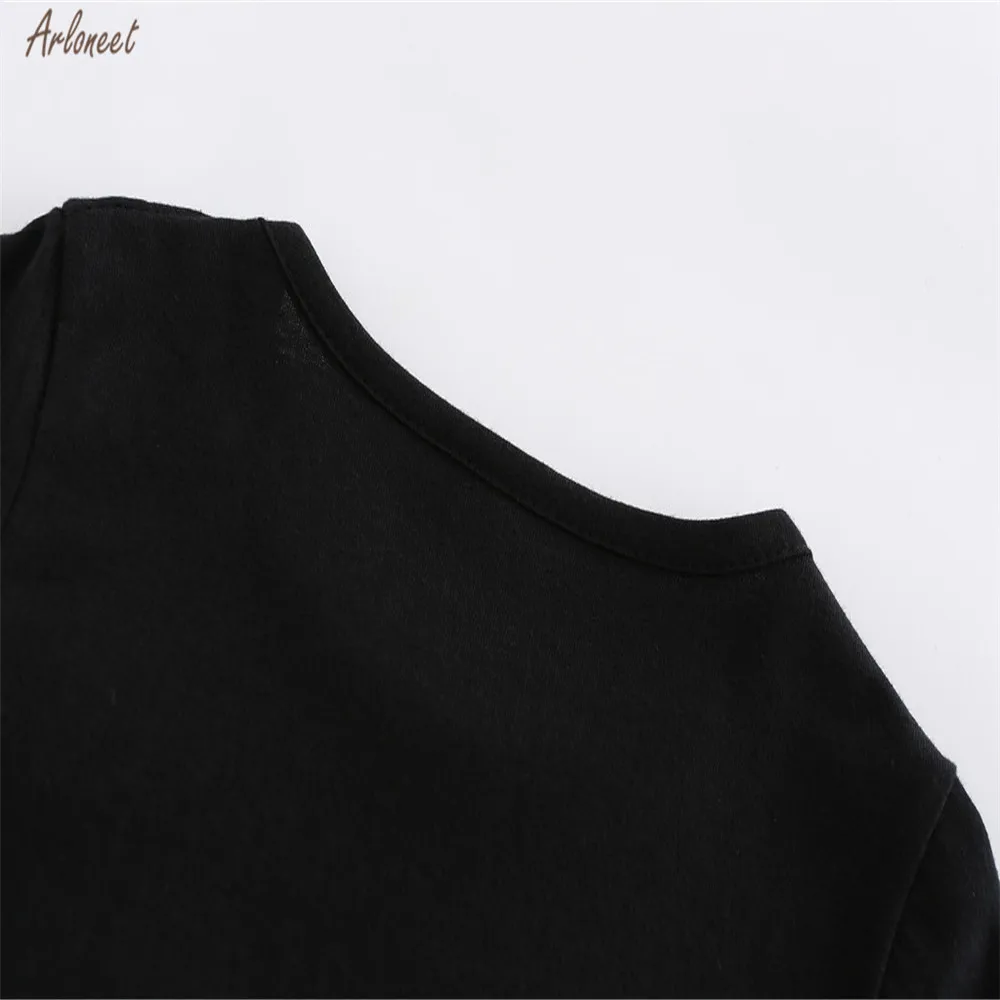 ARLONEET/детская одежда для маленьких мальчиков и девочек, футболка с короткими рукавами и рисунком смайлика модные черно-белые футболки топы, одежда