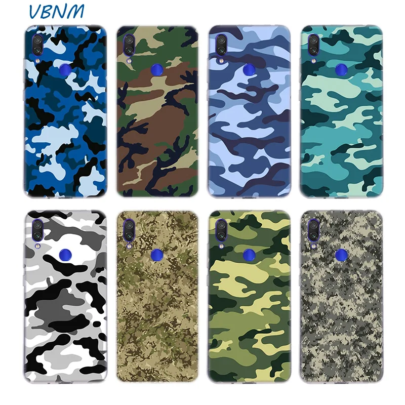 Силиконовый чехол в стиле милитари для Xiaomi Redmi Note 7 6 Pro 5 4 4X K20 7A S2 A1 A2 5A 6A Y3 Xiomi A3 9T 9 SE F1