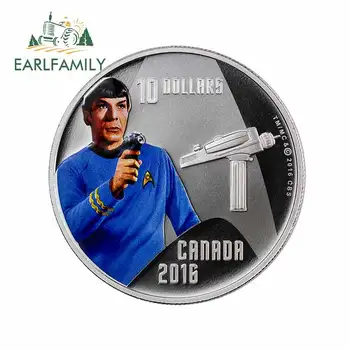 

EARLFAMILY 13cm x 12.7cm for Canada Star Trek 10 Dollars DIY Motorcycle Car Stickers Vinyl Material DIY Occlusion Scratch Decal