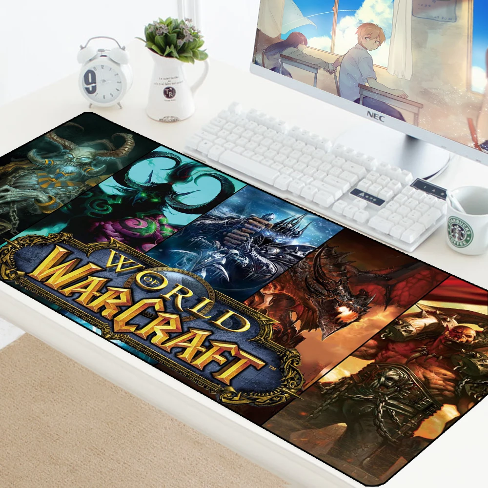 Large Gaming Mousepad Mat for World of Warcraft Mouse Pad Dragon Gamer Computer PC Desk Pad for Laptop Locking Edge Big Padmouse