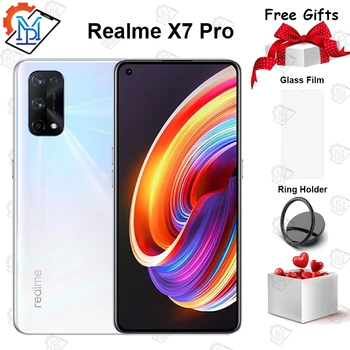 Перейти на Алиэкспресс и купить Смартфон Realme X7 Pro 5G 6,55 дюймов 120 Гц AMOLED 8 Гб ПЗУ + 128 ГБ ОЗУ MediaTek 1000 + Восьмиядерный процессор 65 Вт SuperDart Charge
