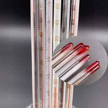 

Glass red water thermometer glass rod industrial laboratory 0-50 / 100 / 150 / 200 / - 30-100 thermometer