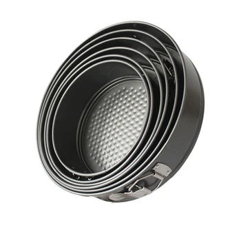 

9 Size Circular Buckle Bottom Can Be Taken Out Non-Stick Mousse Honeycomb Cake Moulds Baking Tools Bakeware Mold Carbon Steel