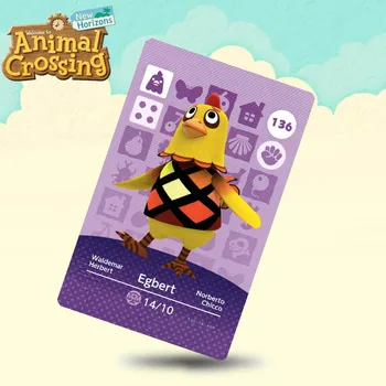 

136 Egbert Animal Crossing Card Amiibo Cards Work for Switch NS 3DS Games