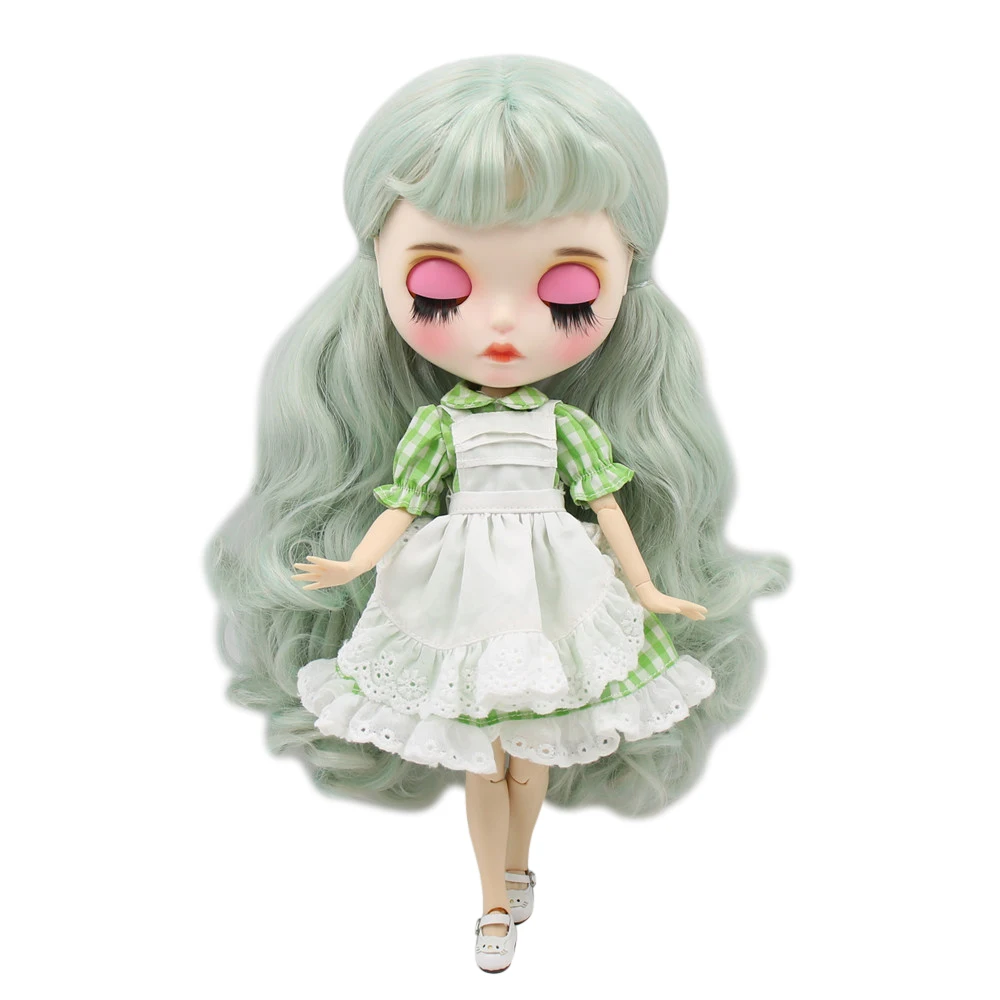 

ICY factory 1/6 blyth customized doll white skin hand-painted face sleep eyes joint body for girl gift