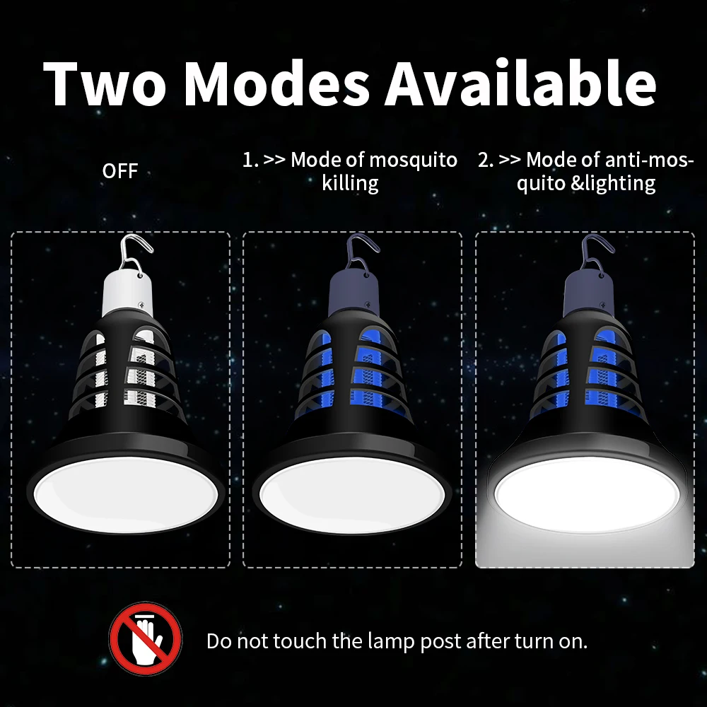 Mosquito Killer Lamp Led Anti Mosquito Trap E27 220V Led Pest Control Light 110V Night Lights USB 5V Outdoor Camping Lamp 2 Mode Mosquito Killer Lamp Led Anti Mosquito Trap E27 220V Led Pest Control Light 110V Night Lights USB 5V Outdoor Camping Lamp 2 Mode