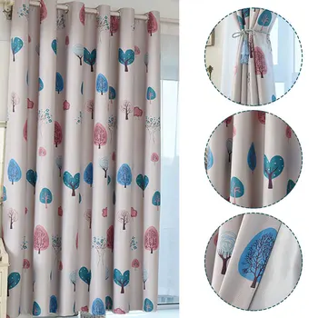 

Love Tree Portable SunShade Shower Curtains Living Room Durable Bedroom Window Curtain Home Decor European-Style Sunscreen