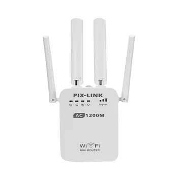 

Ac 1200Mbps Ac1200M 5G Wireless Repeater High Speed 5G Gigabit Wifi Router Antenna Eu Plug