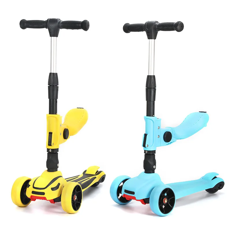 

Manufacturers Direct Selling New Style Children Scooter Multi-functional Three-in-One Folding Scooter Box ke hua