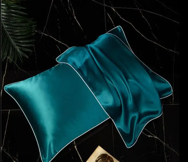 Multicolor Natural Mulberry Silk Pillowcase Zipper Pillowcases Real Silk Pillow Case Cover Satin For Home Hotel Bedding