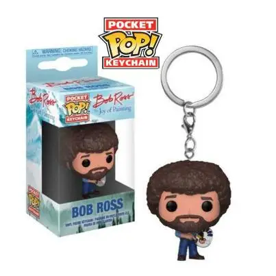 Bob Ross Funko поп-брелок Marvel Мстители Ститч Бэтмен Боб Росс Джейсон, Фредди отряд самоубийц История игрушек Рик Морти Игра престолов игрушки - Цвет: Bob Ross