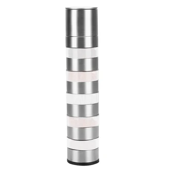 

5 in 1 Salt and Pepper Grinder Shaker, Adjustable Coarseness Mills, Spice and Sea Salt Shakers -for Kitchen, Chefs, Restaurant,