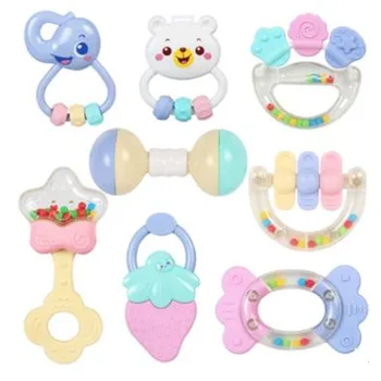 

Newborn Infant Gift 0-2 Years Old Baby Grip Training Teether Rattle Newborn Infant Educational Early Education Toy