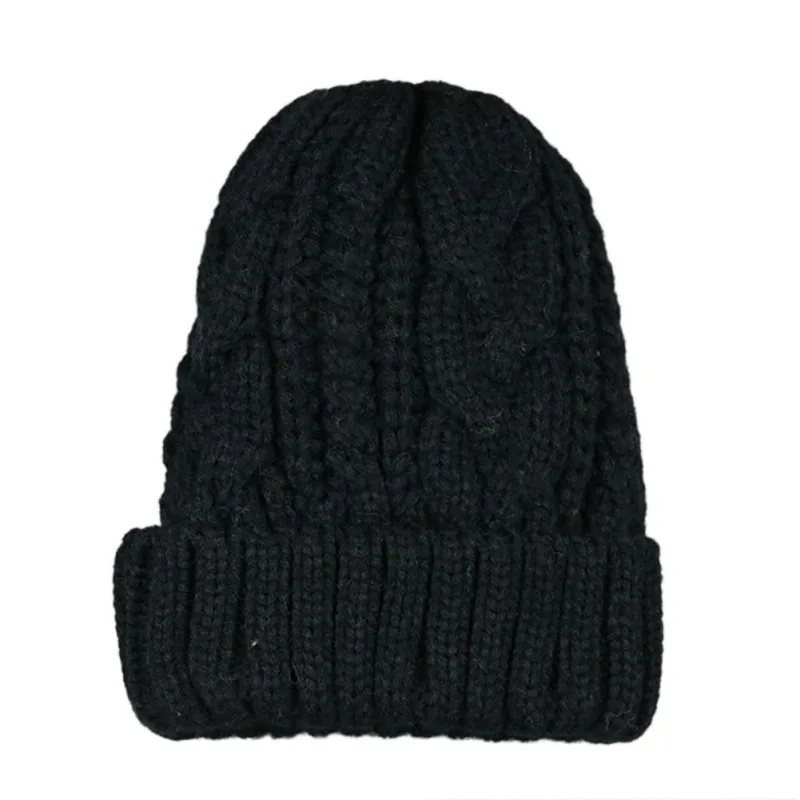 Шапка унисекс из хлопка; однотонные теплые мягкие вязаные шапки в стиле хип-хоп; мужские зимние шапки; женские шапки-бини для девочек;