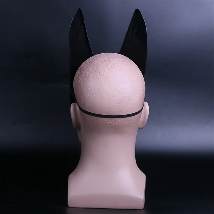 Египетская Anubis косплей маска для лица платок Canis Spp голова Волка шакал реквизит в виде животных Хэллоуин Необычные Вечерние