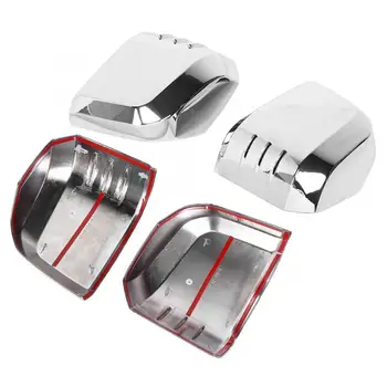 

car mirror protect 2PCS ABS Plastic Silver Car Rear Side Rearview Mirror Cover Trim Fit for Toyota HiAce 2019 car styling