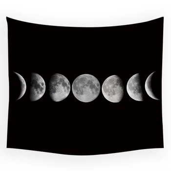 

Psychedelic Tapestry Flower Wall Decor Hanging Room Starry Sky Carpet Moon Tapestries Art Home Decoration Accessories Mandala