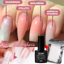 Строитель УФ гель для наращивания ногтей Дизайн ногтей формы зажимы нетканые шелковые гель для строительства стекловолокна ногти французский маникюр инструменты набор