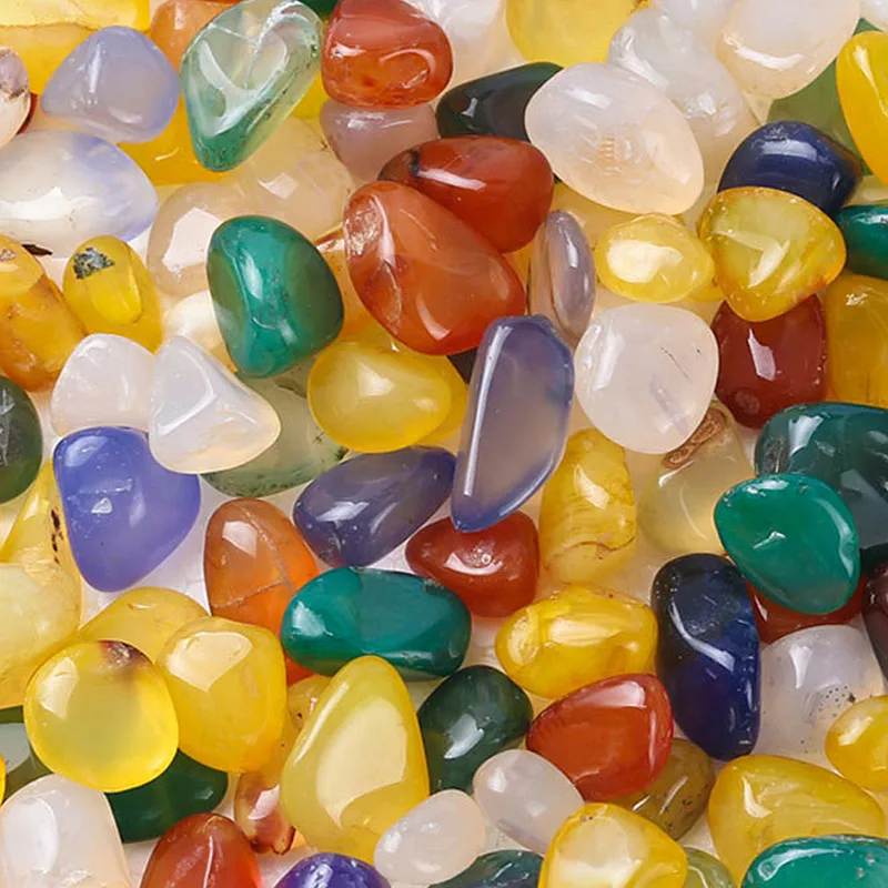 50g per bag 50 г/пакет Тибетский транский разноцветный смешанный цветной семь драгоценных манза фэншуй предложенный камень, ставя буддистские украшения - Цвет: 50g per bag