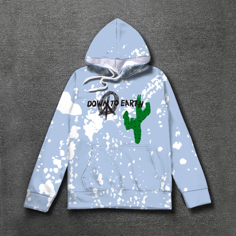 19SS кактус с изображением Трэвиса Скотта Astroworld Sicko Tee Толстовка Mannen Vrouwen Hoge kwaliteit verven хип-хоп толстовки Новинка