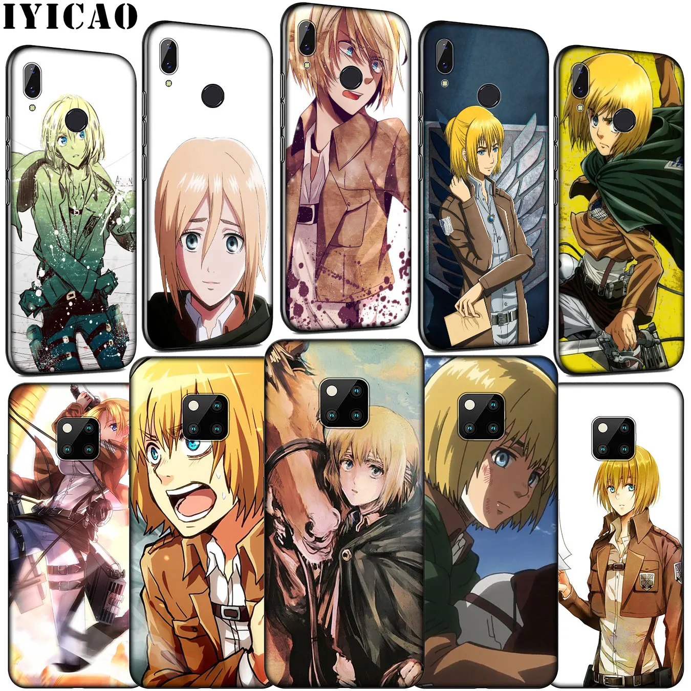 IYICAO Attack on Titan Anime Armin Arlart Мягкий силиконовый чехол для телефона Huawei Mate 30 20 10 Pro Black Nova