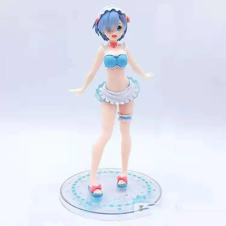 23 см Re: жизнь в другом мире от Zero Rem фигурка ПВХ Коллекция Модель игрушки brinquedos Для Рождественский подарок