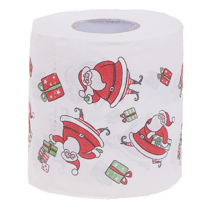 Christmas Table Napkin Home Santa Claus Bath Toilet Roll Paper Xmas Decor Tissue Personalized pattern color napkins