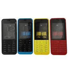 Пластиковый полный корпус для Nokia 220 передняя рамка+ средняя рамка+ задняя крышка+ клавиатура с логотипом