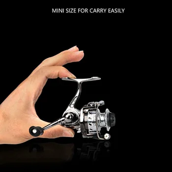 

Mini Portable Metal Left/Right Interchangeable Hand Fishing Reel Fish Wheel High Speed 4:3:1 Ratio For Spring Fishing