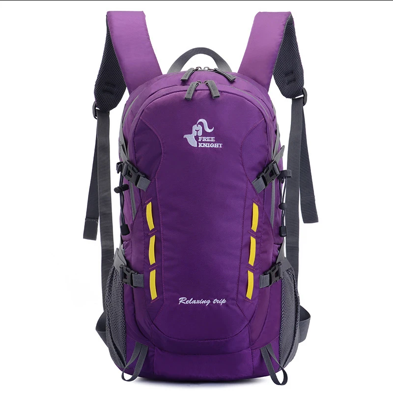 purple Мужская походная сумка, походный рюкзак для альпинизма, дорожные спортивные сумки для женщин, водонепроницаемый нейлоновый уличный тактический рюкзак, XA933WA - Цвет: purple